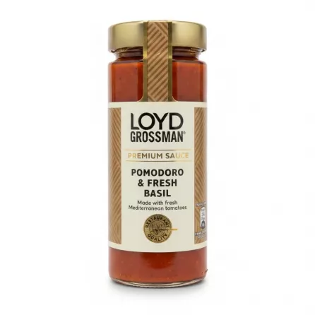 Jar of Loyd Grossman Pomodoro & Fresh Basil Sauce