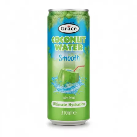 Grace Coconut Water Smooth 310ml can front view