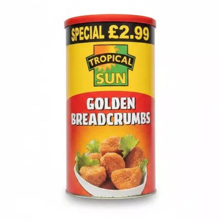 Tropical Sun Golden Breadcrumbs container front view showing product name and special price