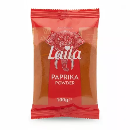 Laila brand paprika powder 100g pouch front view