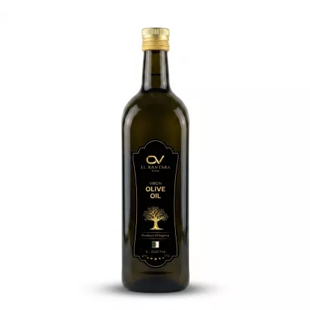 Enhanced Front of El Kantara Virgin Olive Oil 1 litre bottle