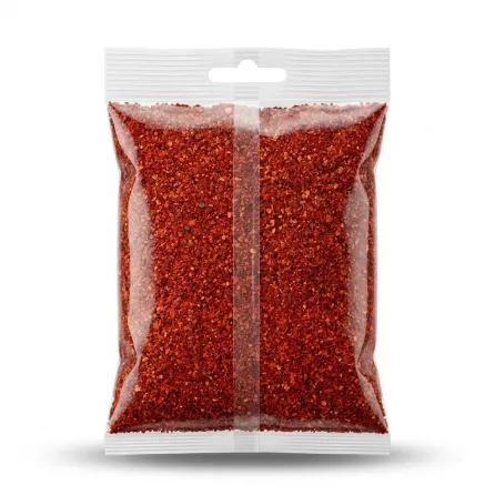 Enhanced Back of Safa Hot Red Aleppo Pepper 100g pack showing spice texture