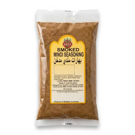 Enhanced Hand holding Safa Smoked Mindi Seasoning spice packet, 100g