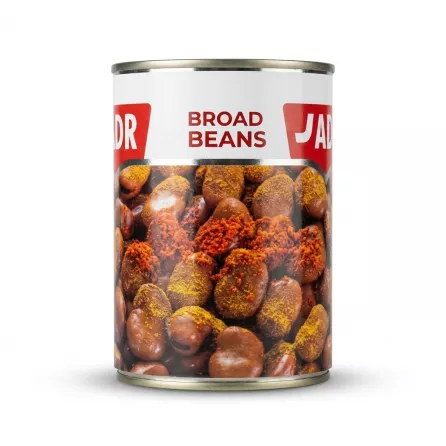 Enhanced Side view showing Badr Broad Beans and spices