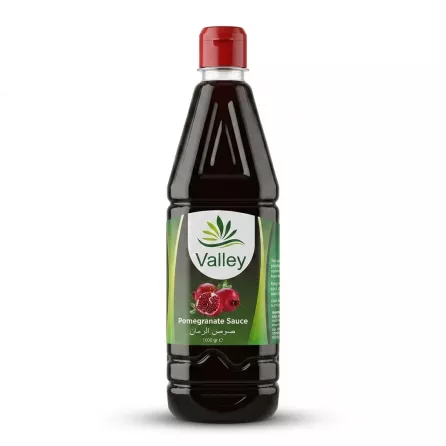 Enhanced Front view of Valley Pomegranate Sauce 1000g bottle