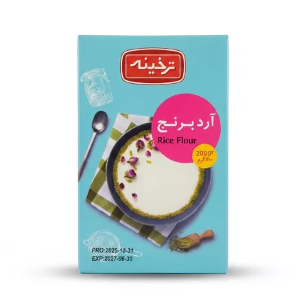 Enhanced Tarkhineh Rice Flour 200g front packaging in store