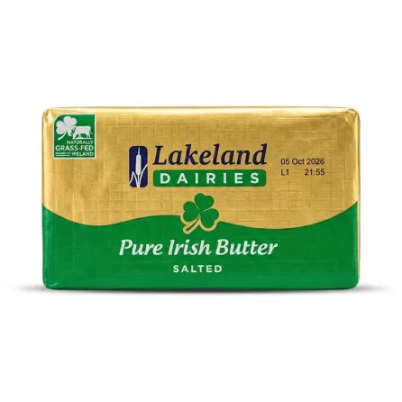 Enhanced Lakeland Dairies Pure Irish Salted Butter 250g front in store