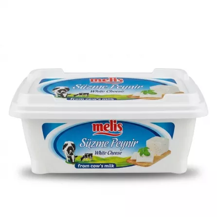 Enhanced Side view of Melis Süzme Peynir White Cheese packaging