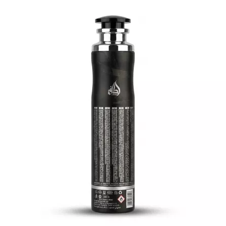 Enhanced Back view of Hayaati Air Freshener 300ml with instructions and branding