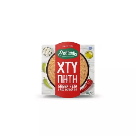 Enhanced Enhanced Front of Paltsidis Greek Feta & Red Pepper Dip 200g in store