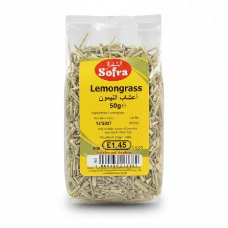 pack of dried lemongrass from Sofra