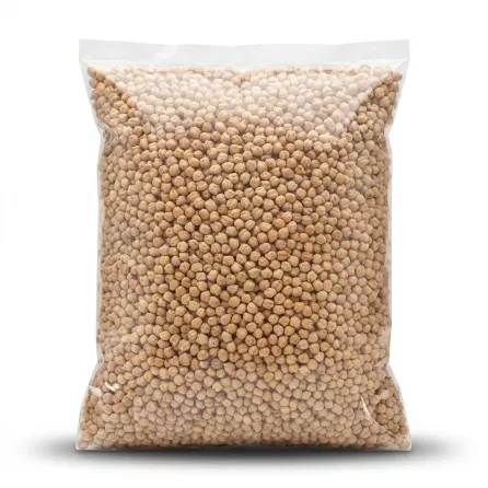 Enhanced Large clear bag of dried chick peas 5kg