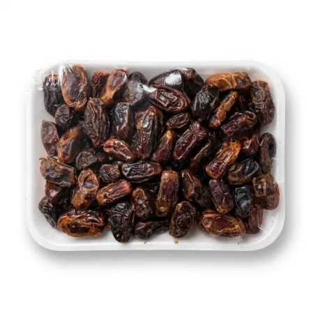 Enhanced Tray of Madina Khudry Dates 800g sealed in clear packaging