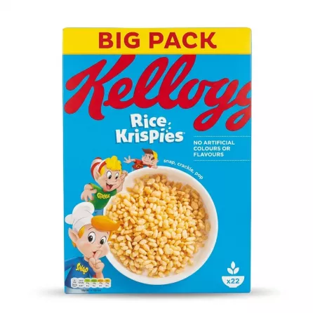 Enhanced Front of Kellogg's Rice Krispies Big Pack 660g cereal box