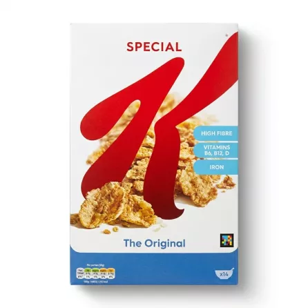 Enhanced Front of Kellogg's Special K The Original 440g cereal box showing product details