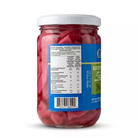 Enhanced Cortas Sliced Pickled Turnips nutrition information and barcode