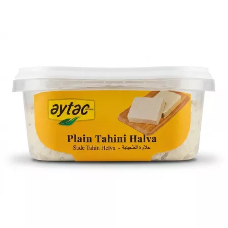 Enhanced Aytac Plain Tahini Halva 300g side view