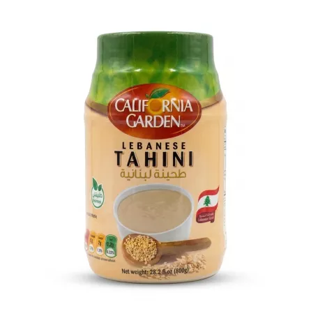 Enhanced California Garden Lebanese Tahini 800g jar front view
