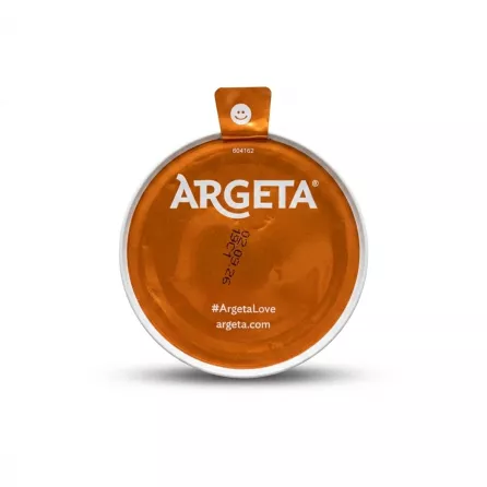 Enhanced Top view of Argeta Tuna Paté tin with pull tab and #ArgetaLove
