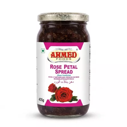 Enhanced Front view of Ahmed Foods Rose Petal Spread 435g jar