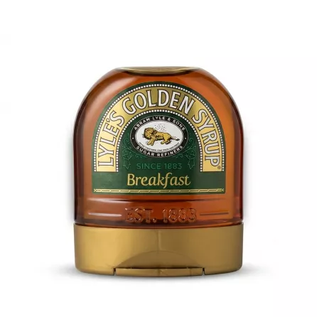 Enhanced Front of Lyle's Golden Syrup Breakfast 340g bottle