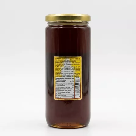 Enhanced Back view of Sifa Cicek Bal Baker's Honey showing ingredients and nutritional information