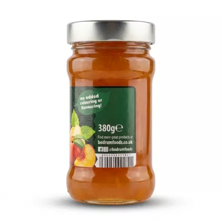 Enhanced Bodrum Mixed Fruits Jam side label with ingredients and barcode
