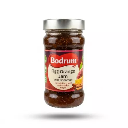 Enhanced Enhanced Hand holding a jar of Bodrum Fig & Orange Jam with Cinnamon