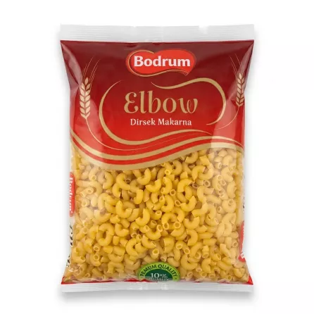 Enhanced Front of Bodrum Elbow Dirsek Makarna pasta 500g pack