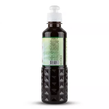 Enhanced Back view showing nutritional information and barcode on Goly Rozh Sauce bottle