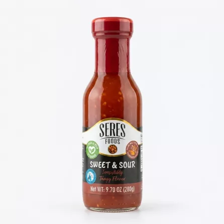 Enhanced Front of Seres Foods Sweet & Sour Sauce bottle 280g