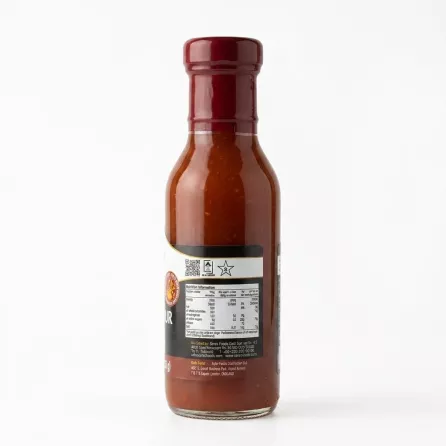 Enhanced Rear nutritional label of Seres Foods Sweet & Sour Sauce bottle