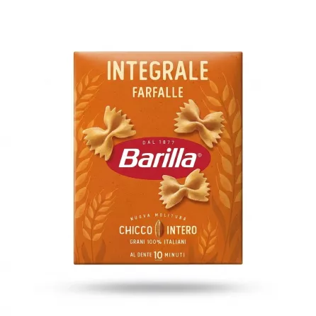 Enhanced Front of Barilla Integrale Farfalle Whole Wheat Pasta box