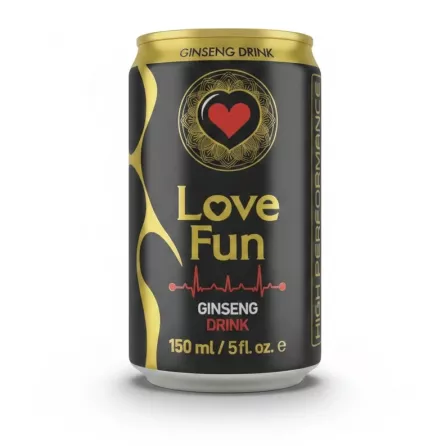 Can of Love Fun Ginseng Energy Drink front view