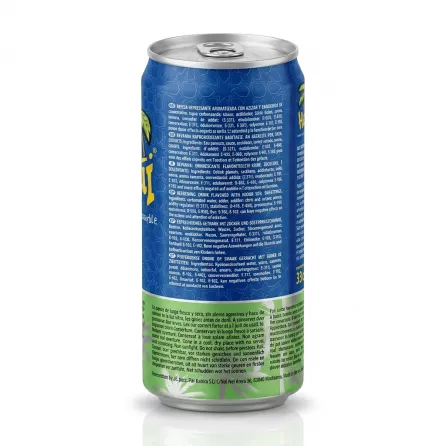 Enhanced Hawai Piña Pineapple Drink can showing ingredients and storage instructions
