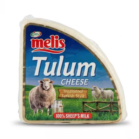 Enhanced Front packaging of Melis Tulum Turkish sheep's milk cheese