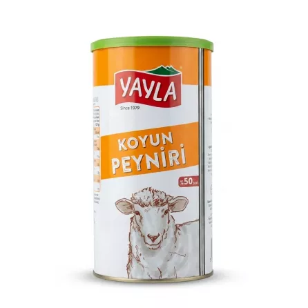 Enhanced Front of Yayla Koyun Peyniri sheep’s cheese 1.5kg tin