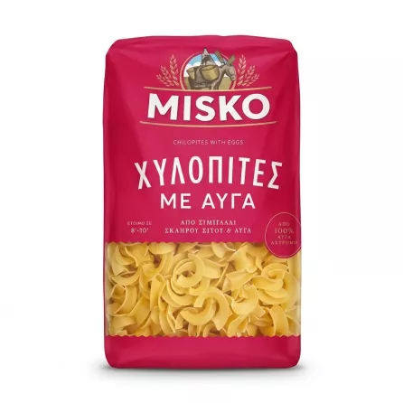 Enhanced Front view of Misko Chilopites with Eggs pasta pack