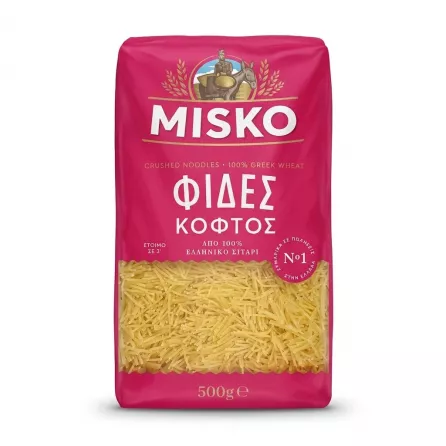 Enhanced Front of Misko Cut Noodles 500g pack