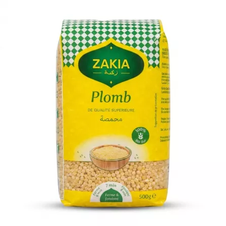 Enhanced Front view of Zakia Plomb Superior Quality Pasta 500g pack