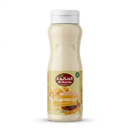 Enhanced Front of Al-Maeda Mayonnaise 500ml halal squeeze bottle