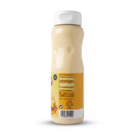 Enhanced Back nutrition facts and barcode of Al-Maeda Mayonnaise bottle