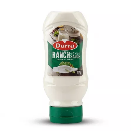 Enhanced Front of Durra Ranch Sauce Original Recipe 380g bottle