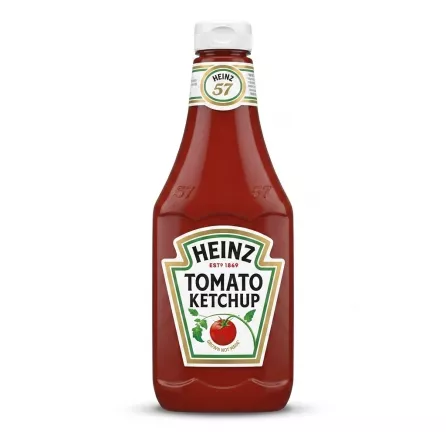 Enhanced Front view of Heinz Tomato Ketchup 1kg bottle