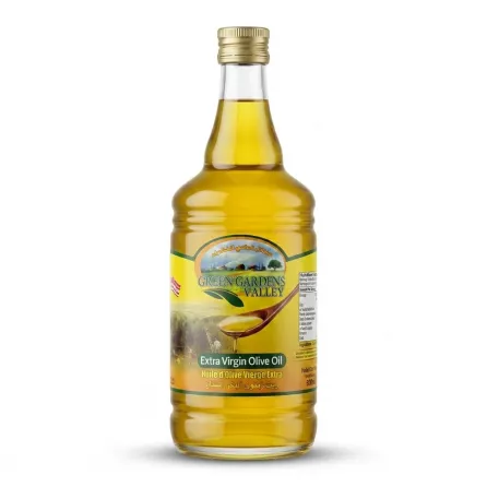 Enhanced Front view of Green Gardens Valley Extra Virgin Olive Oil 500ml bottle