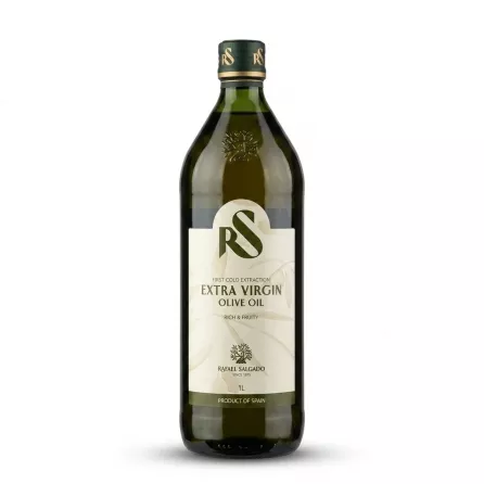 Enhanced Front of Rafael Salgado Extra Virgin Olive Oil 1L bottle