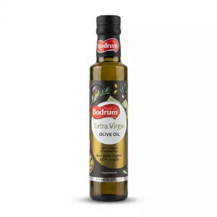Enhanced Front of Bodrum Extra Virgin Olive Oil 250ml bottle