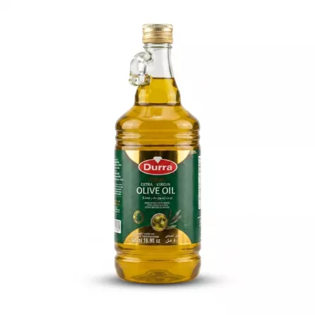 Enhanced Front label of Durra Extra Virgin Olive Oil 500ml plastic bottle