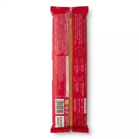Enhanced Back of Misko Spaghetti No.10 500g showing preparation and details