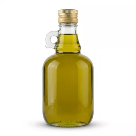 Enhanced Saifan Extra Virgin Olive Oil glass bottle side view